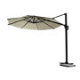Coolfit zweefparasol Ø 3,5 meter - Gebroken Wit